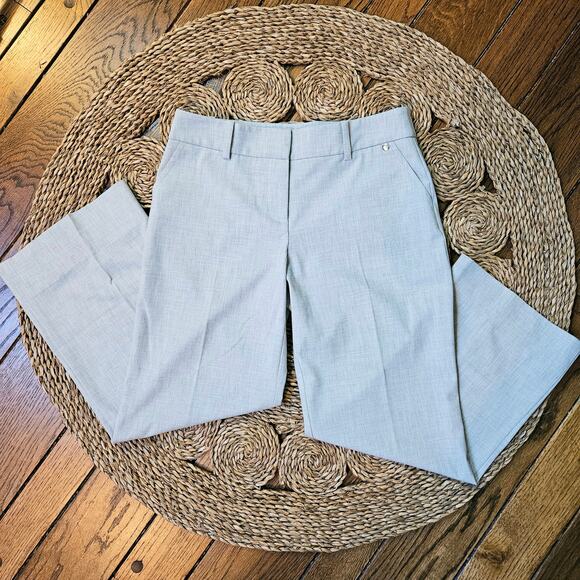 Trina Turk - Gray Cropped Trousers Size 6 - Picture 2 of 9